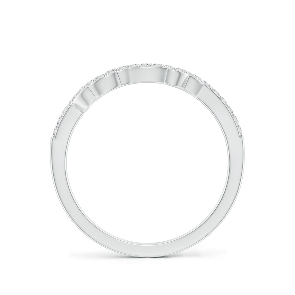 1.1mm HSI2 Prong-Set Diamond Contoured Wedding Ring in White Gold side 199
