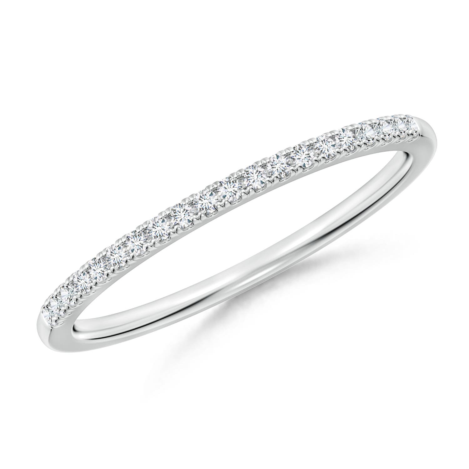 1.1mm GHVS Classic Diamond Half Eternity Women's Wedding Ring in 18CT White Gold