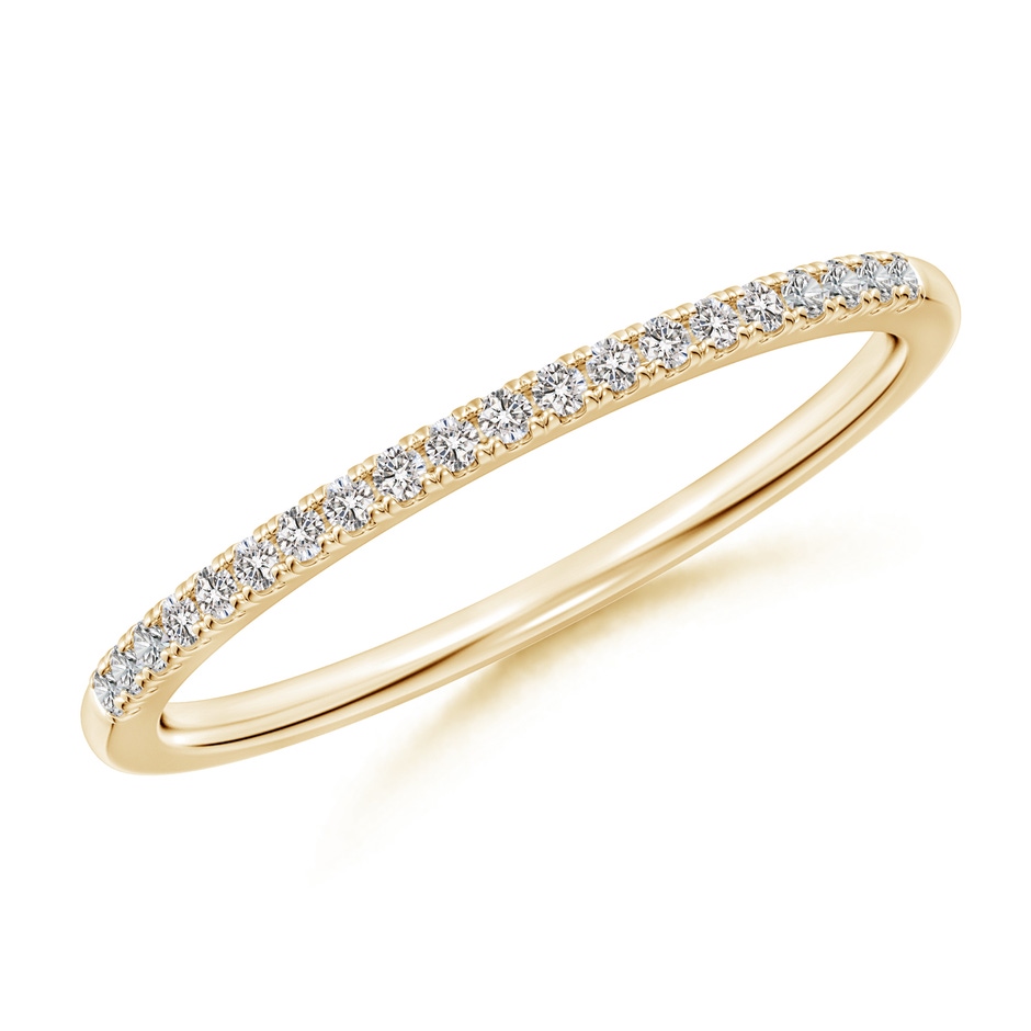 1.1mm II1 Classic Diamond Half Eternity Women's Wedding Ring in Yellow Gold 