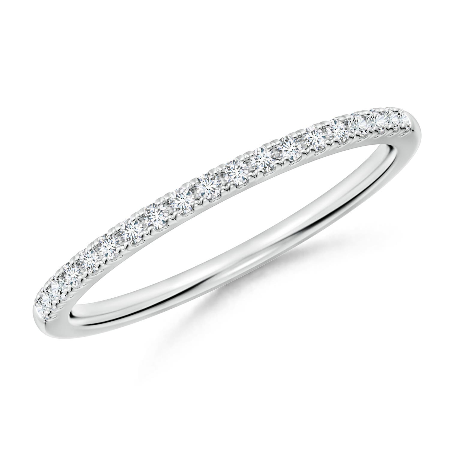 1.2mm GHVS Classic Diamond Half Eternity Women's Wedding Ring in 18CT White Gold