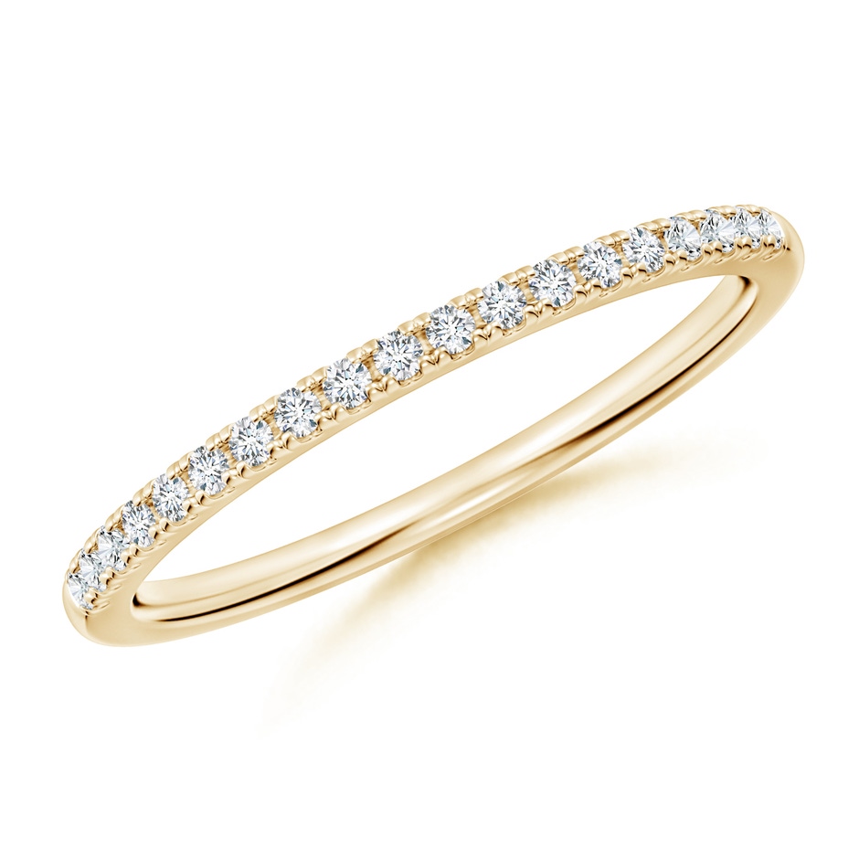 1.2mm GHVS Classic Diamond Half Eternity Women's Wedding Ring in 18K Yellow Gold 