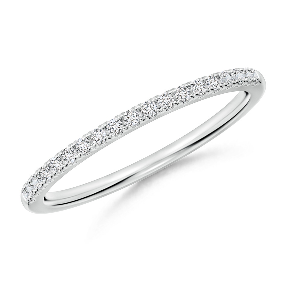 1.2mm HSI2 Classic Diamond Half Eternity Women's Wedding Ring in 18K White Gold 
