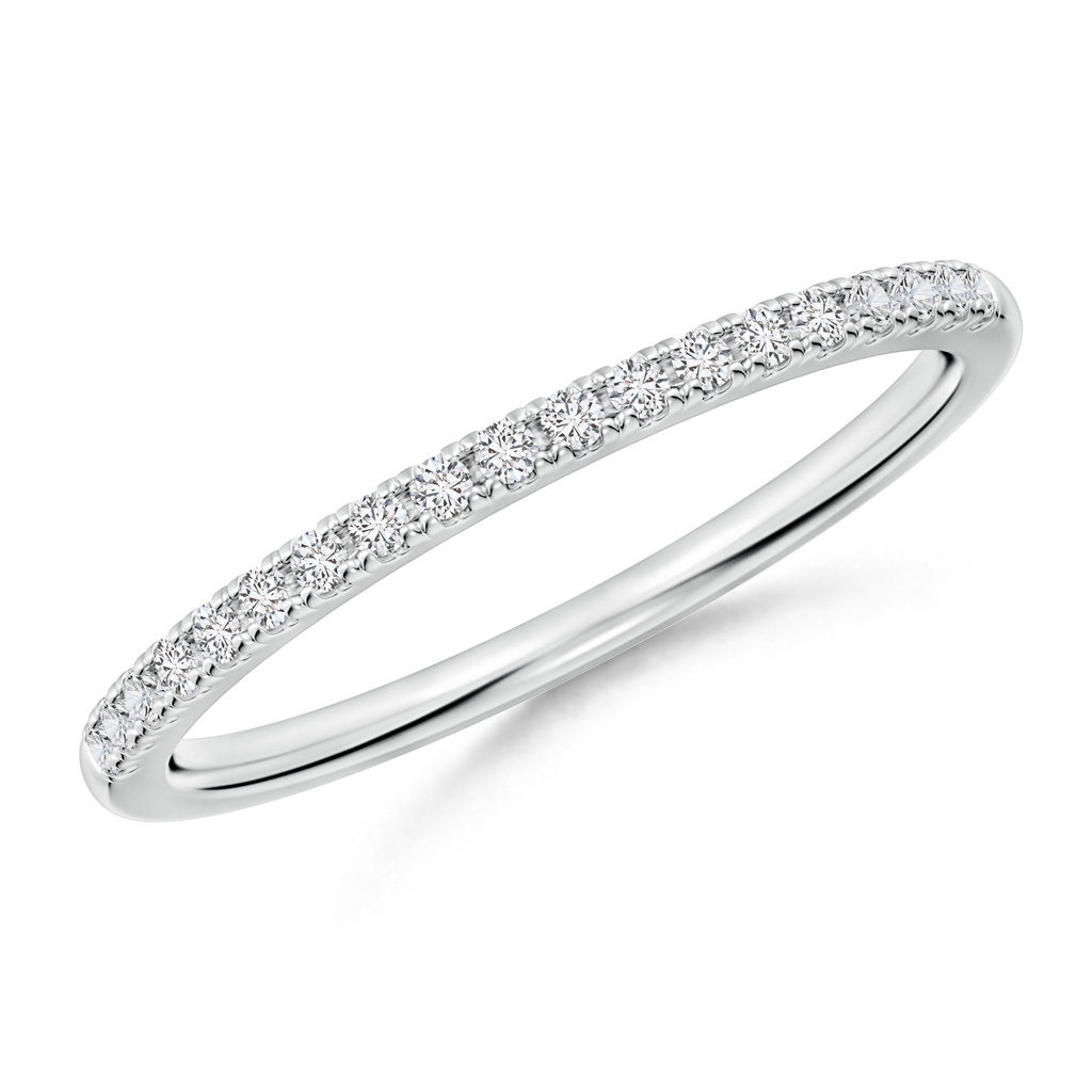 1.2mm HSI2 Classic Diamond Half Eternity Women's Wedding Ring in White Gold