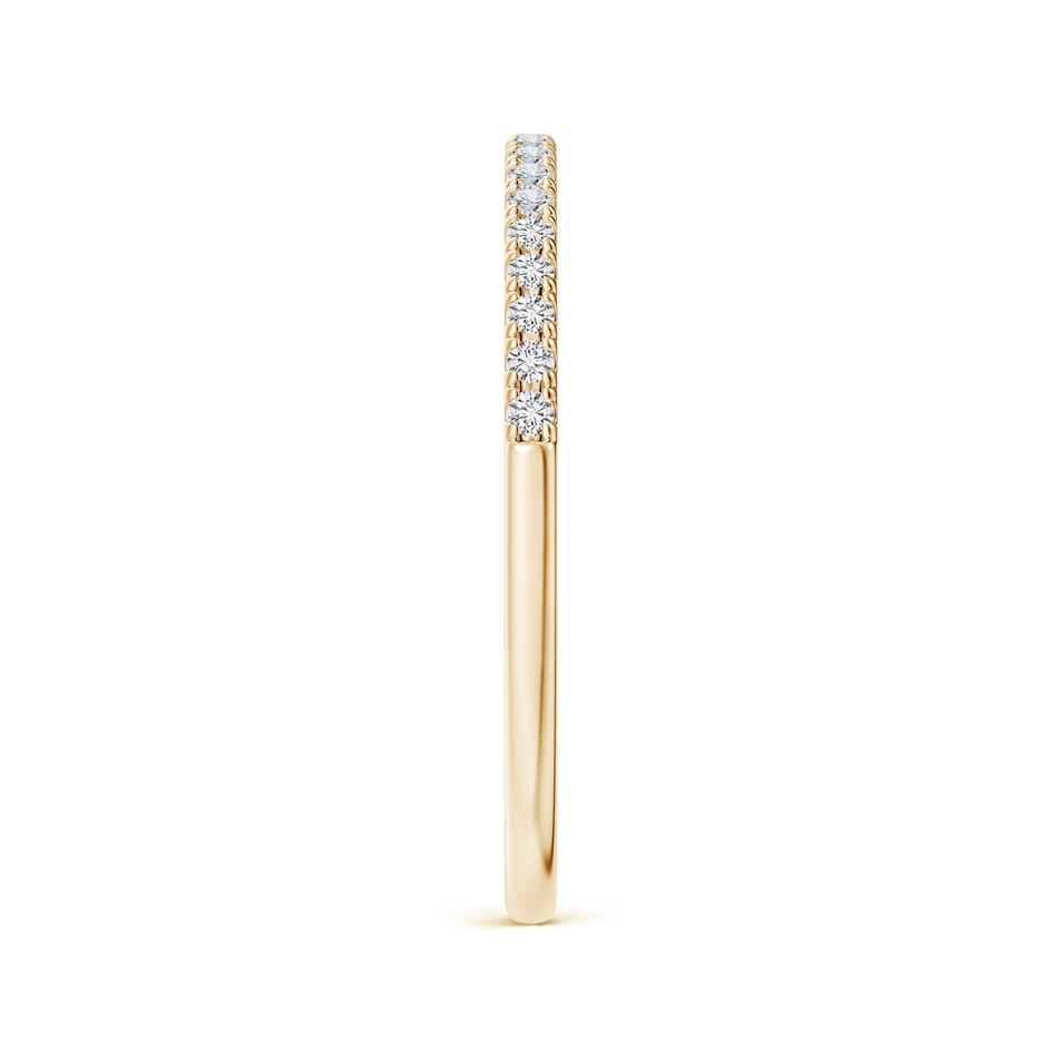 1.2mm HSI2 Classic Diamond Half Eternity Women's Wedding Ring in Yellow Gold side 299