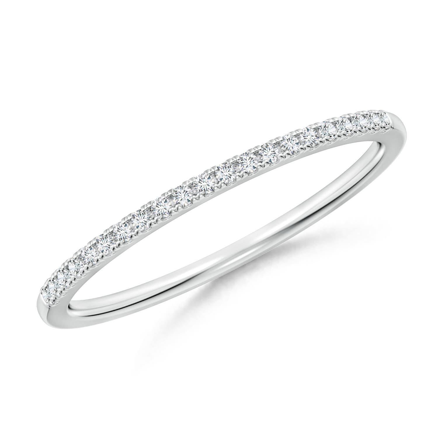 1mm GHVS Classic Diamond Half Eternity Women's Wedding Ring in P950 Platinum