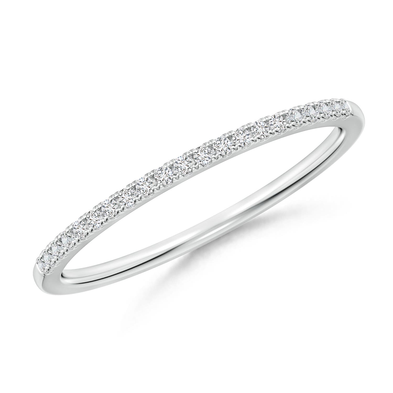 1mm HSI2 Classic Diamond Half Eternity Women's Wedding Ring in White Gold