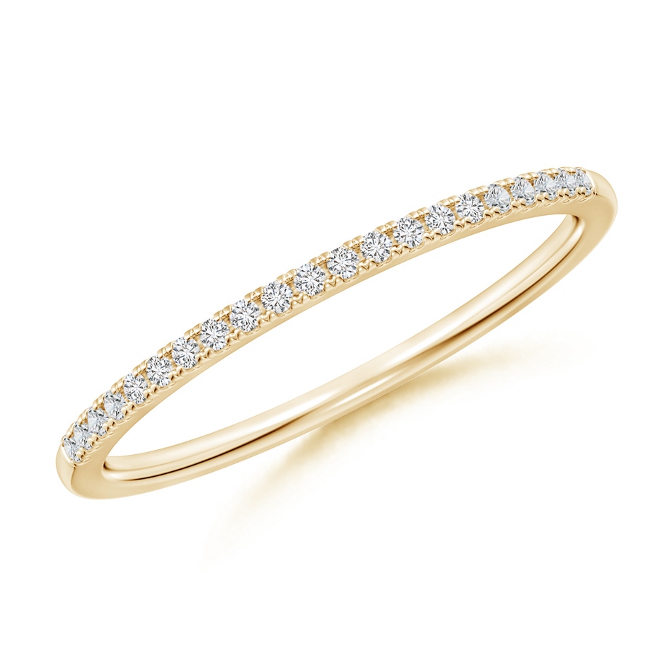 1mm HSI2 Classic Diamond Half Eternity Women's Wedding Ring in Yellow Gold 