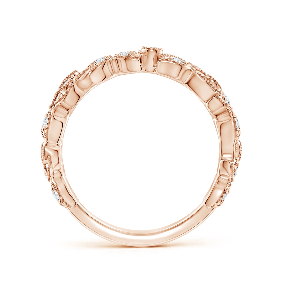 1.3mm GVS2 Nature Inspired Round Diamond Vine Ring in Rose Gold side 199