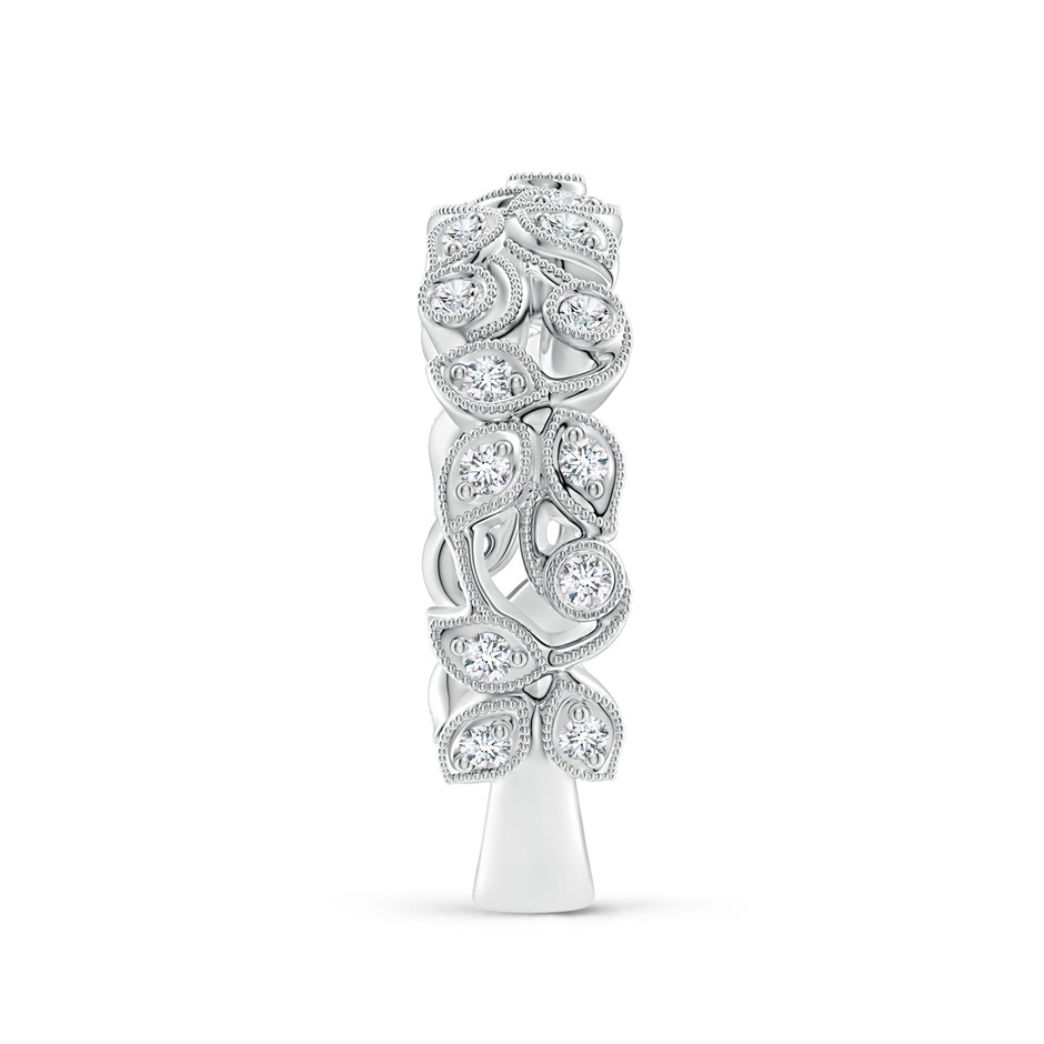 1.3mm GVS2 Nature Inspired Round Diamond Vine Ring in White Gold side 299