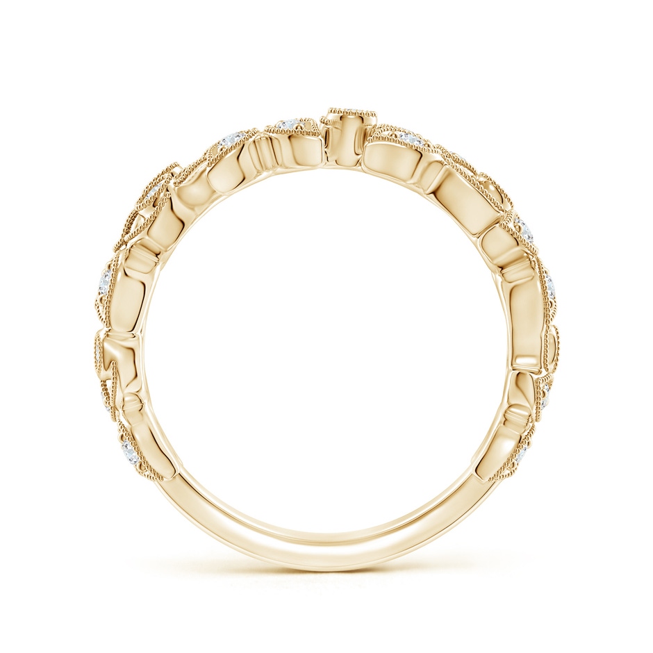1.3mm GVS2 Nature Inspired Round Diamond Vine Ring in Yellow Gold side 199