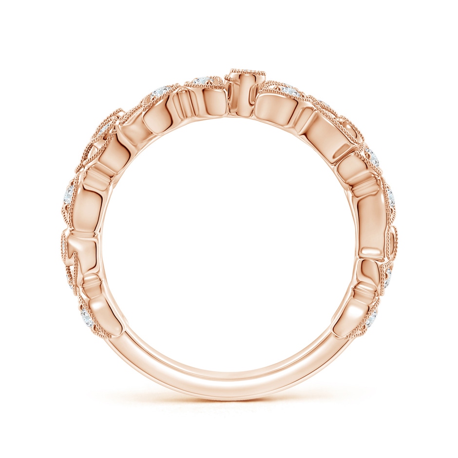 1.5mm GVS2 Nature Inspired Round Diamond Vine Ring in Rose Gold side 199
