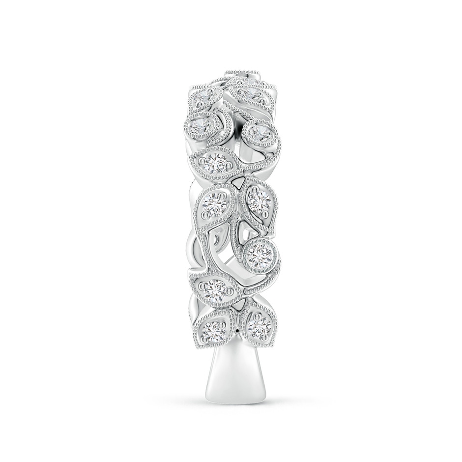 1.5mm HSI2 Nature Inspired Round Diamond Vine Ring in White Gold side 299