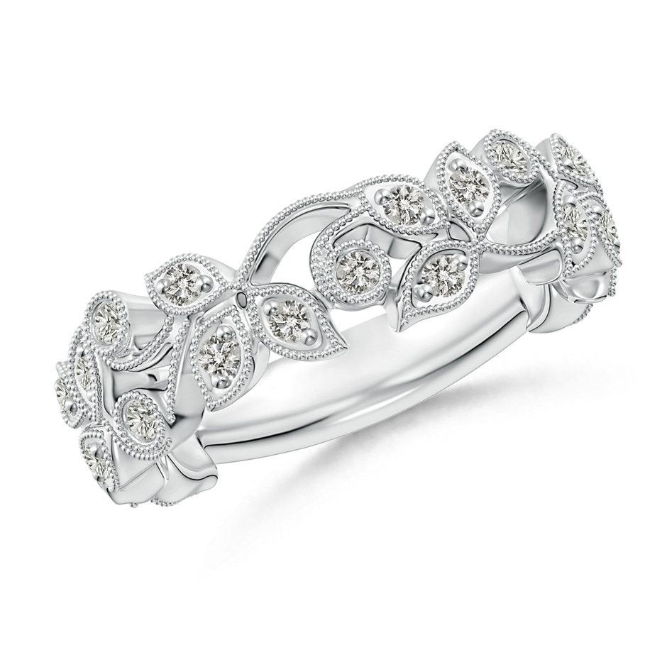 1.5mm KI3 Nature Inspired Round Diamond Vine Ring in White Gold 