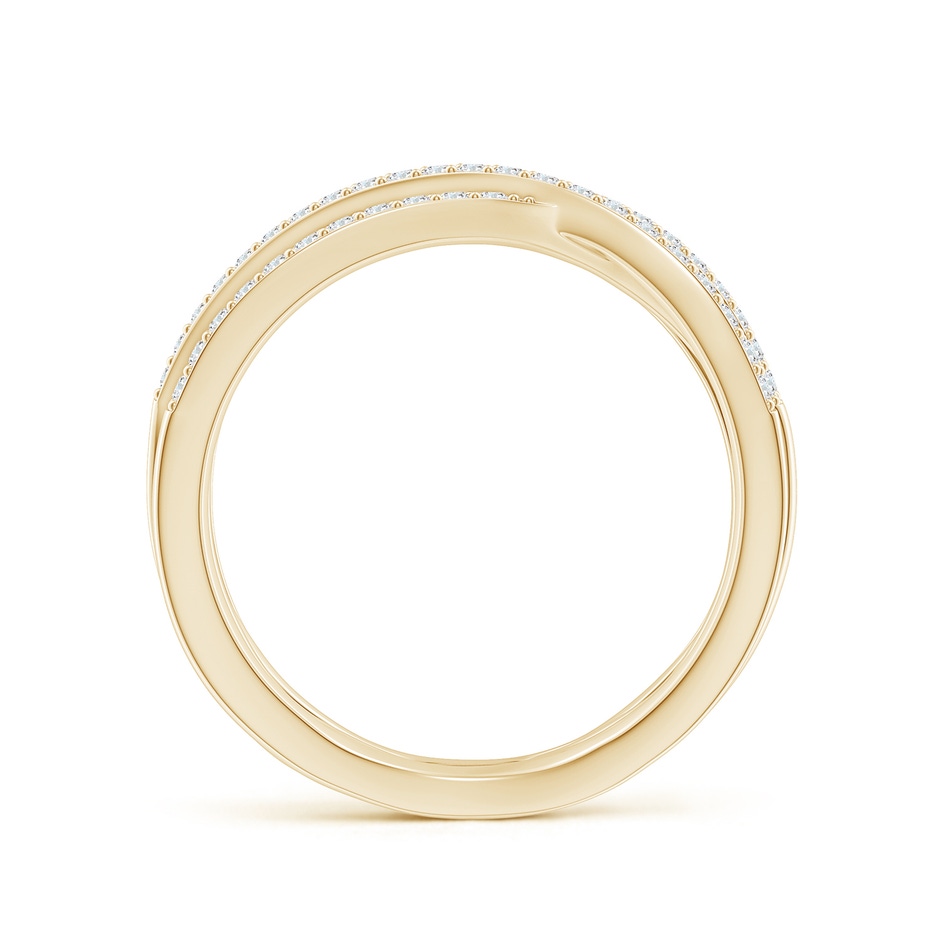 1.1mm GVS2 Entwined Diamond Wrap Ring in Yellow Gold side 199