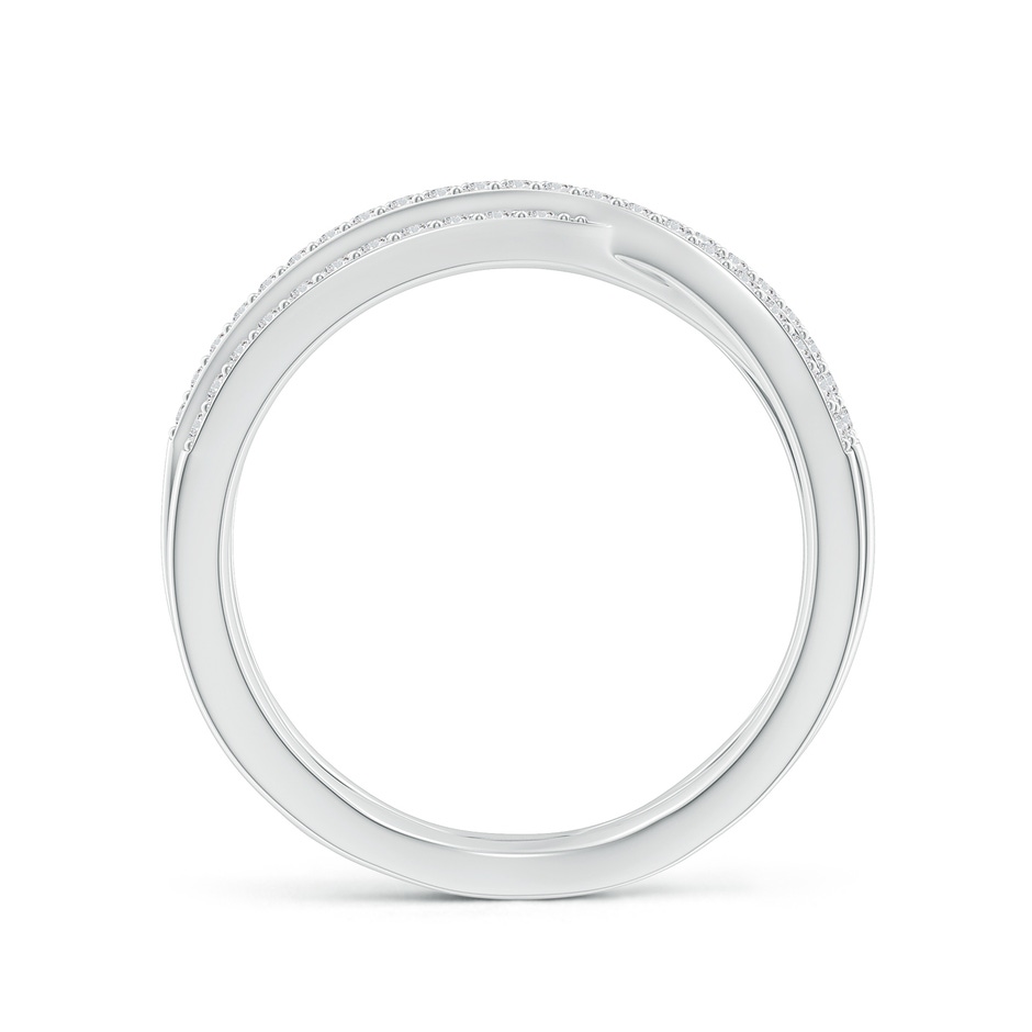 1.1mm HSI2 Entwined Diamond Wrap Ring in White Gold side 199