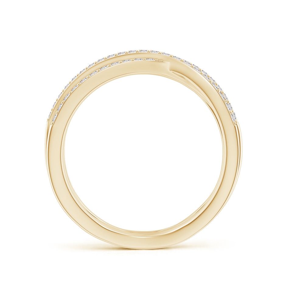 1.1mm IJI1I2 Entwined Diamond Wrap Ring in Yellow Gold side 199