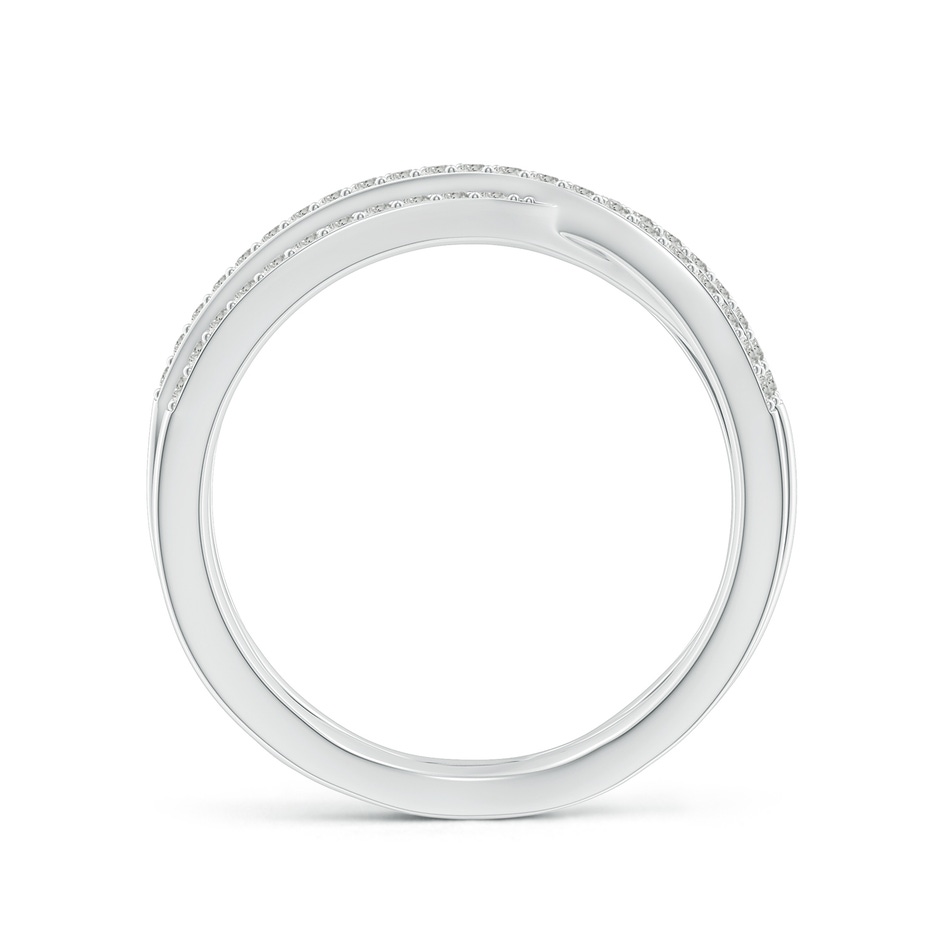 1.1mm KI3 Entwined Diamond Wrap Ring in White Gold side 199