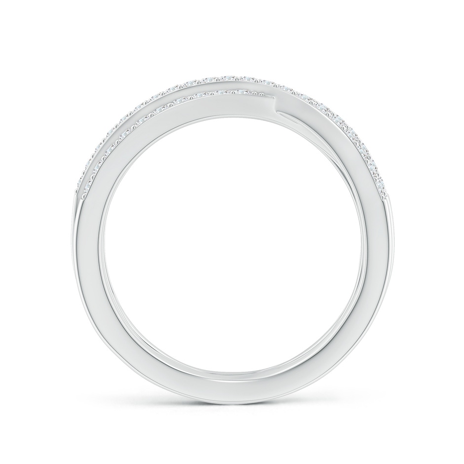 1.2mm GVS2 Entwined Diamond Wrap Ring in 18K White Gold side 199