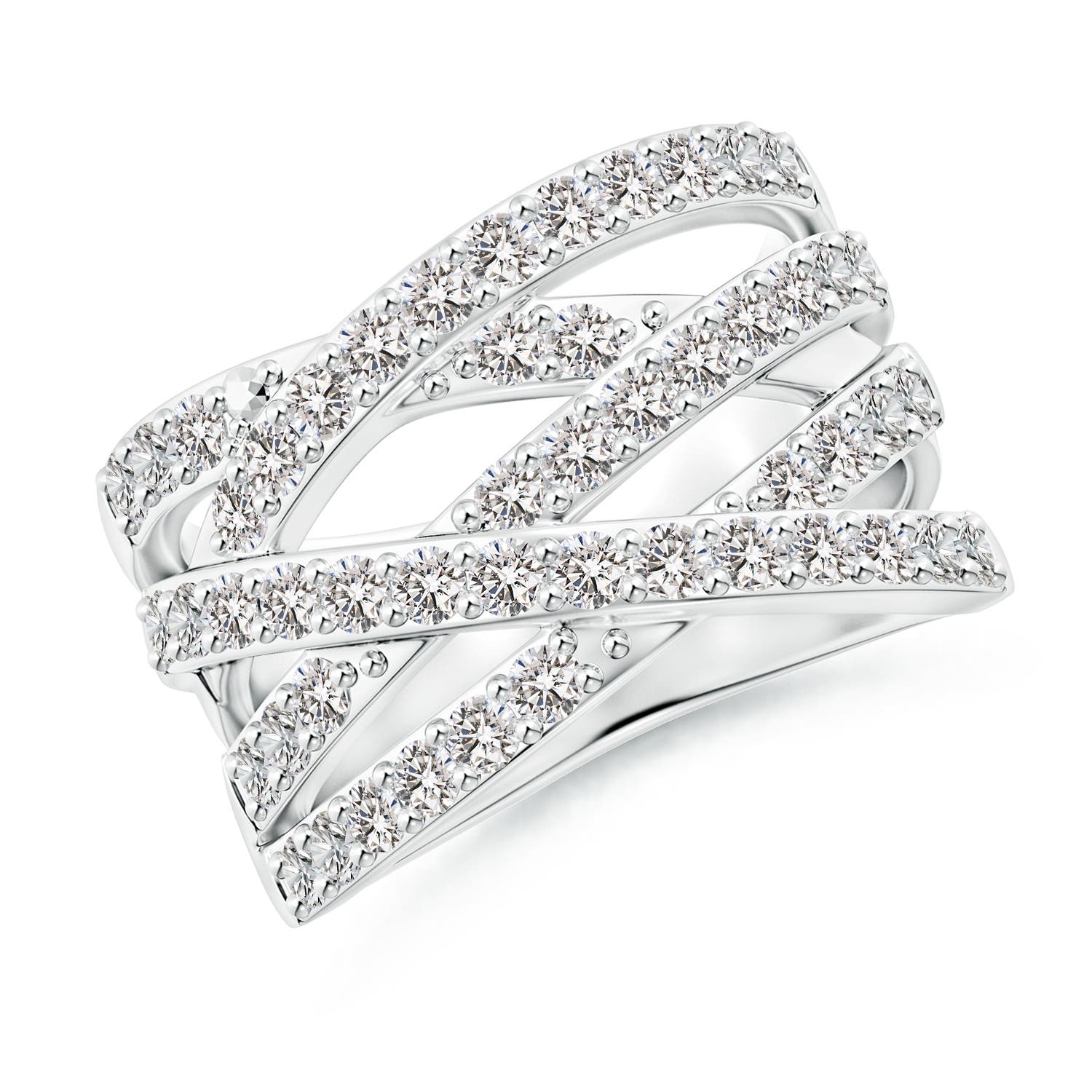 Encrusted Tsavorite and Diamond Infinity Knot Ring
