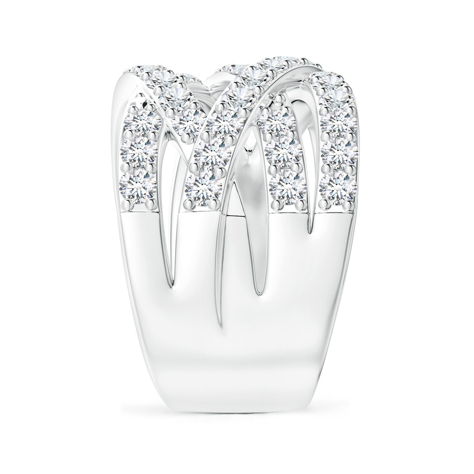 2.2mm GVS2 Entwined Diamond Wrap Ring in 18K White Gold side 299