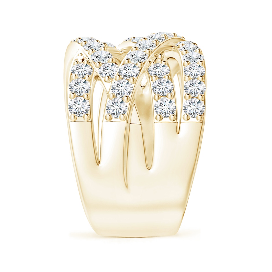 2.2mm GVS2 Entwined Diamond Wrap Ring in 18K Yellow Gold side 299