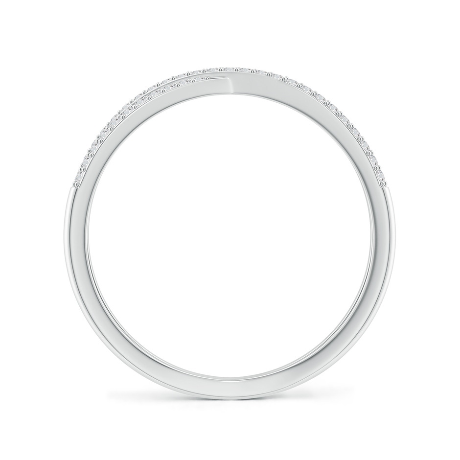 0.9mm HSI2 Prong-Set Diamond Criss Cross Ring in White Gold side 199