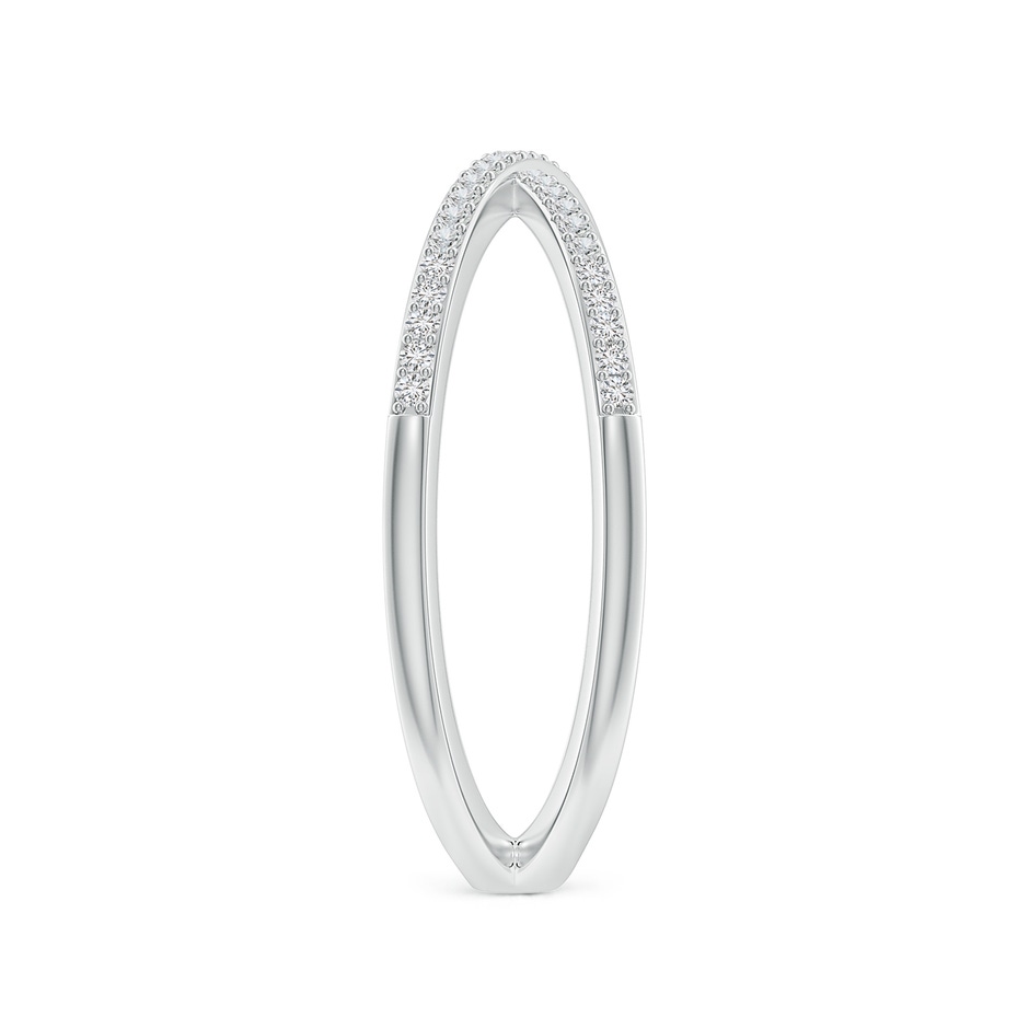 0.9mm HSI2 Prong-Set Diamond Criss Cross Ring in White Gold side 299