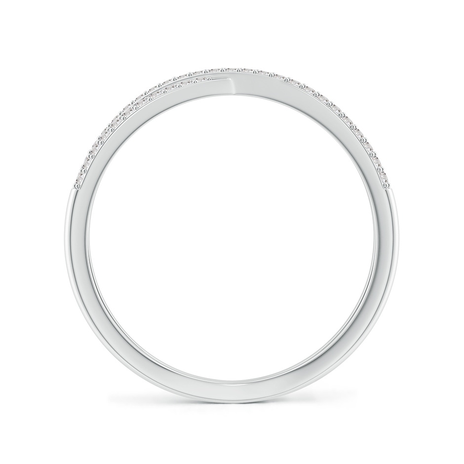 0.9mm IJI1I2 Prong-Set Diamond Criss Cross Ring in White Gold side 199
