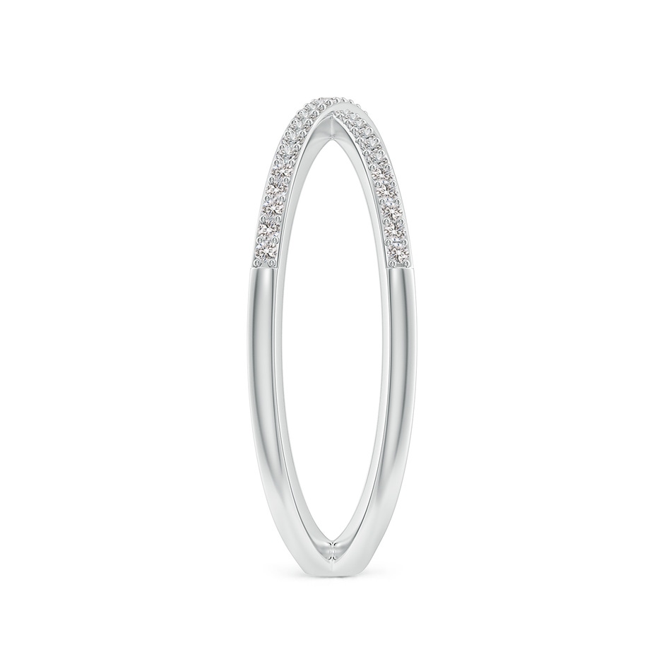 0.9mm IJI1I2 Prong-Set Diamond Criss Cross Ring in White Gold side 299