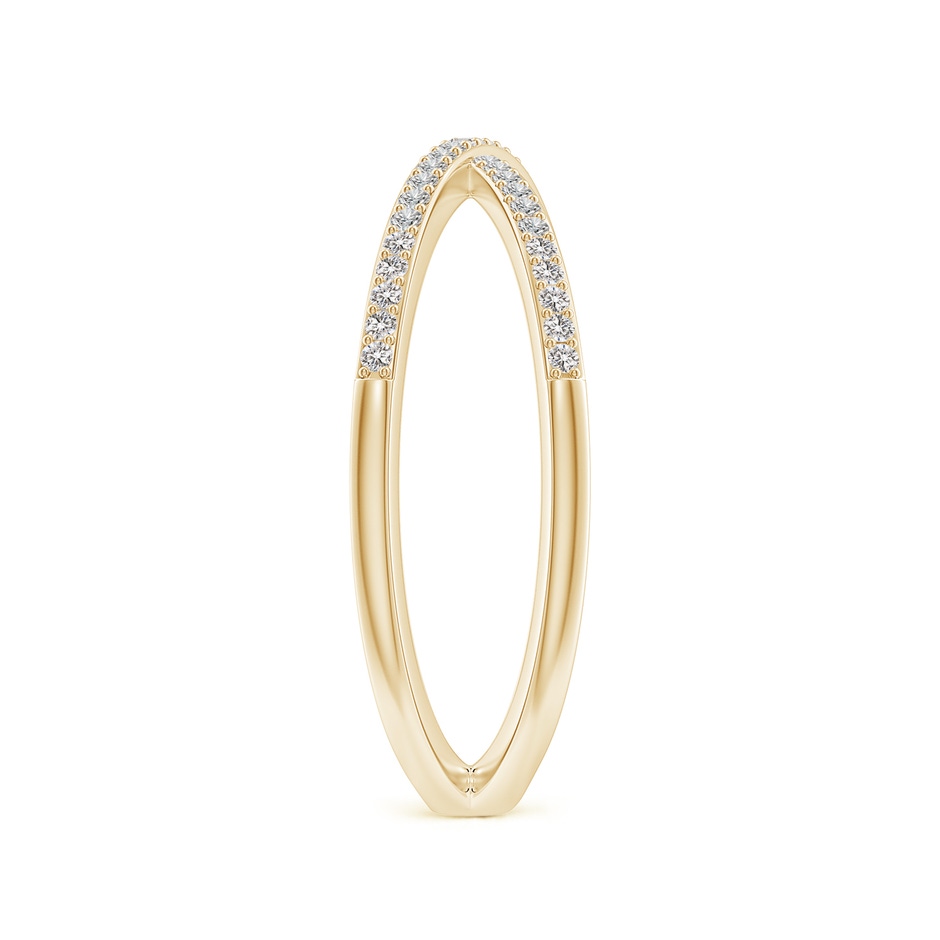 0.9mm IJI1I2 Prong-Set Diamond Criss Cross Ring in Yellow Gold side 299