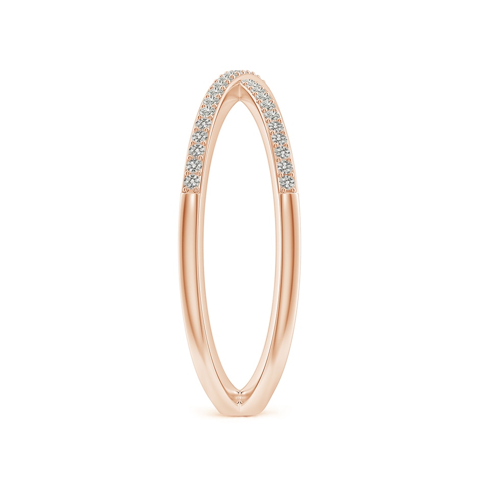 0.9mm KI3 Prong-Set Diamond Criss Cross Ring in Rose Gold side 299