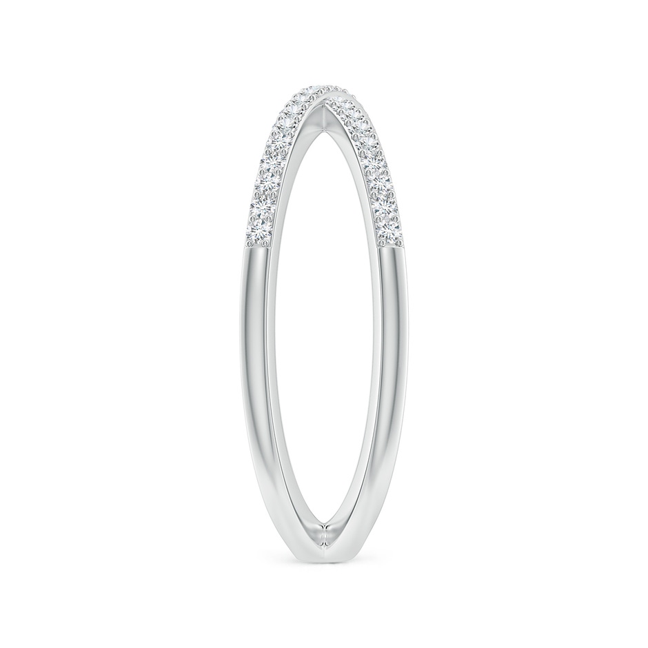 1.15mm GVS2 Prong-Set Diamond Criss Cross Ring in 18K White Gold side 299