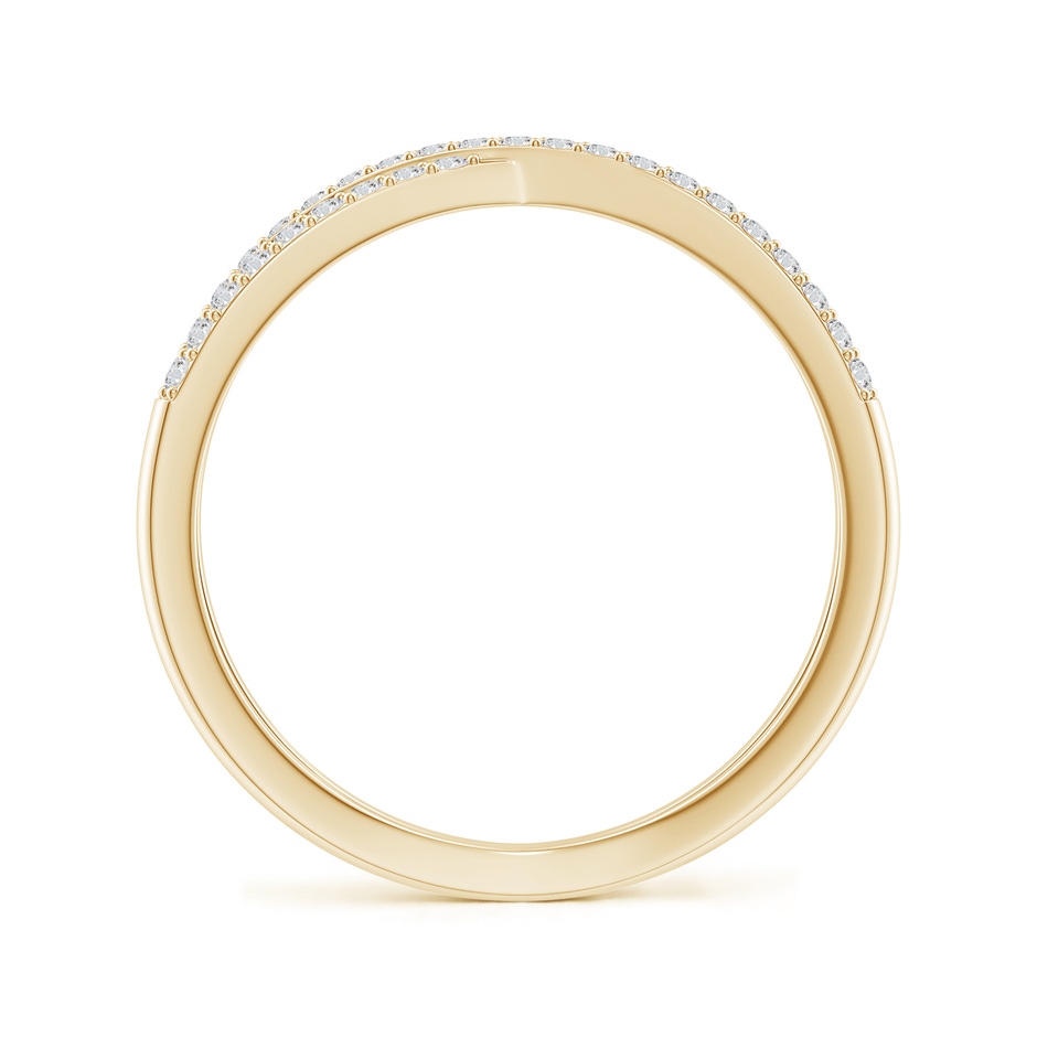 1.15mm HSI2 Prong-Set Diamond Criss Cross Ring in 18K Yellow Gold side 199
