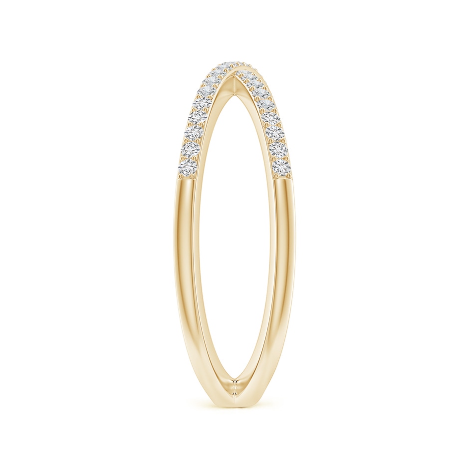 1.15mm HSI2 Prong-Set Diamond Criss Cross Ring in Yellow Gold side 299