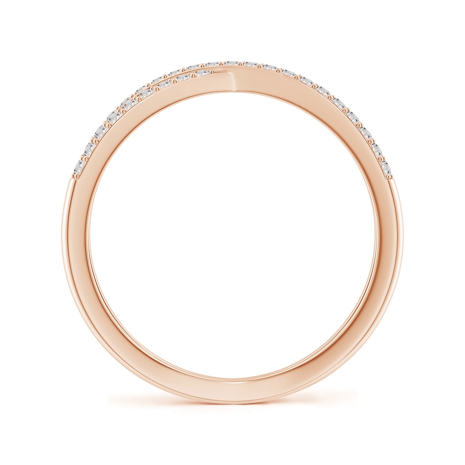 1.15mm IJI1I2 Prong-Set Diamond Criss Cross Ring in 18K Rose Gold side 199