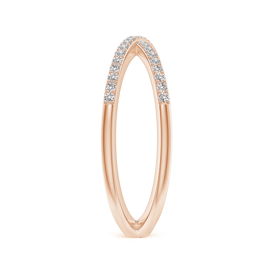 1.15mm IJI1I2 Prong-Set Diamond Criss Cross Ring in 18K Rose Gold side 299