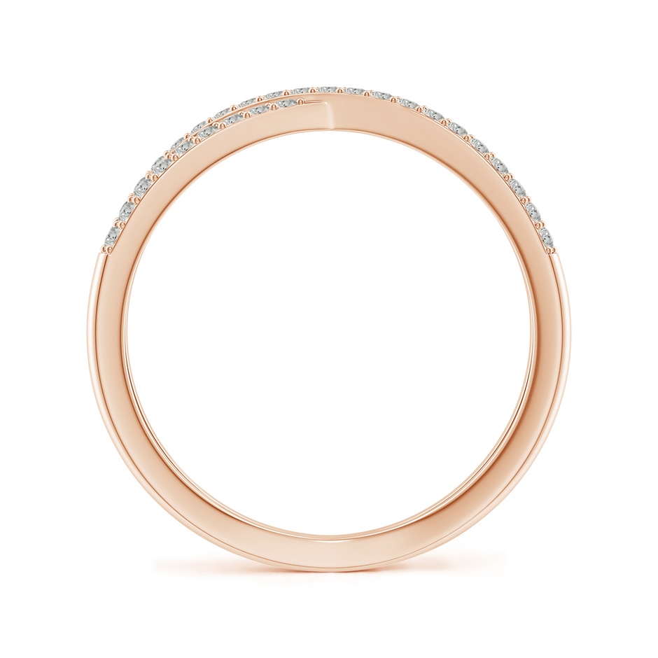 1.15mm KI3 Prong-Set Diamond Criss Cross Ring in Rose Gold side 199