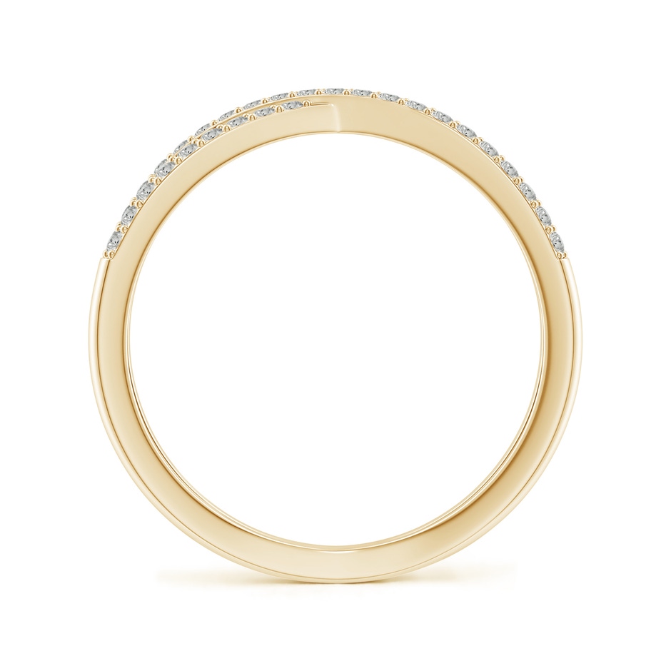 1.15mm KI3 Prong-Set Diamond Criss Cross Ring in Yellow Gold side 199