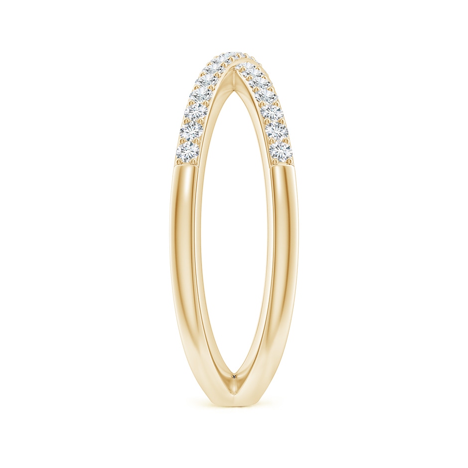1.35mm GVS2 Prong-Set Diamond Criss Cross Ring in Yellow Gold side 299