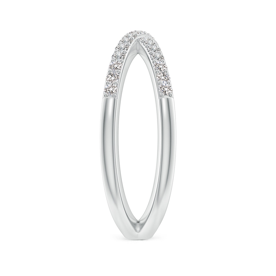 1.35mm IJI1I2 Prong-Set Diamond Criss Cross Ring in 18K White Gold side 299