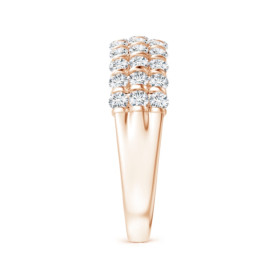 1.9mm GVS2 Three Row Bar-Set Diamond Anniversary Ring in Rose Gold side-2