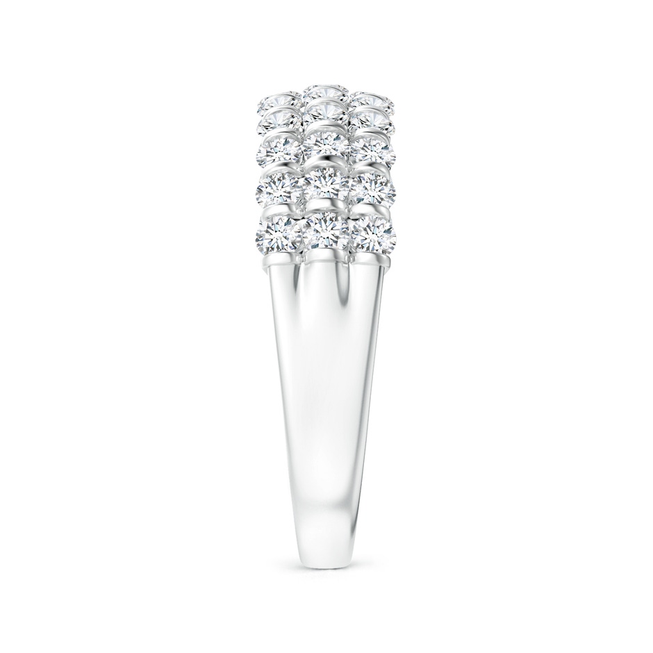 1.9mm GVS2 Three Row Bar-Set Diamond Anniversary Ring in White Gold side-2