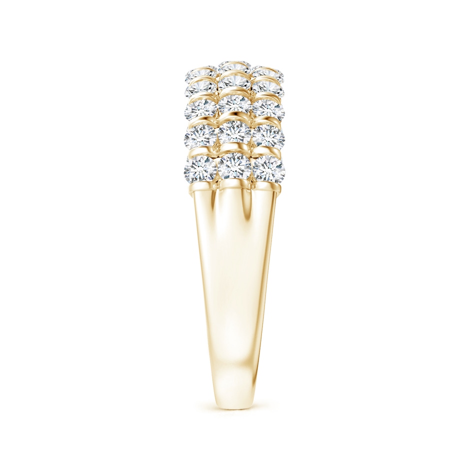 1.9mm GVS2 Three Row Bar-Set Diamond Anniversary Ring in Yellow Gold side-2