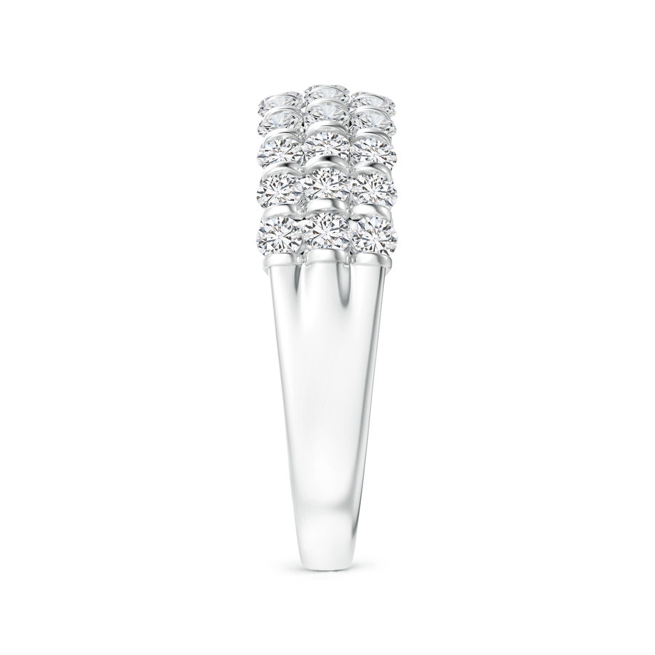 1.9mm HSI2 Three Row Bar-Set Diamond Anniversary Ring in White Gold side-2