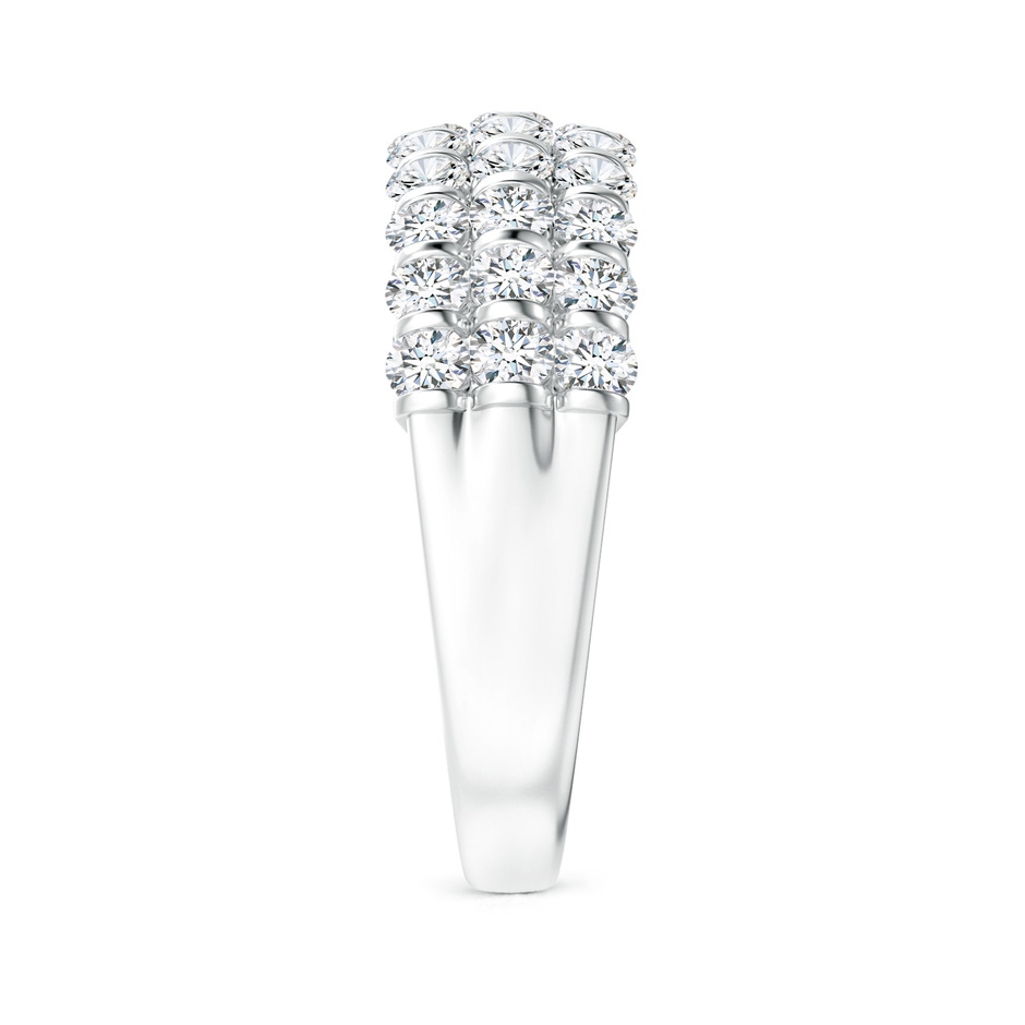 2.2mm GVS2 Three Row Bar-Set Diamond Anniversary Ring in White Gold side-2