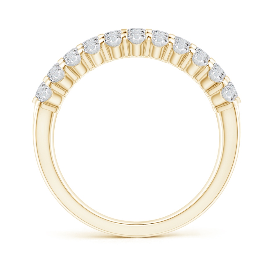 2.2mm HSI2 Three Row Bar-Set Diamond Anniversary Ring in Yellow Gold side-1