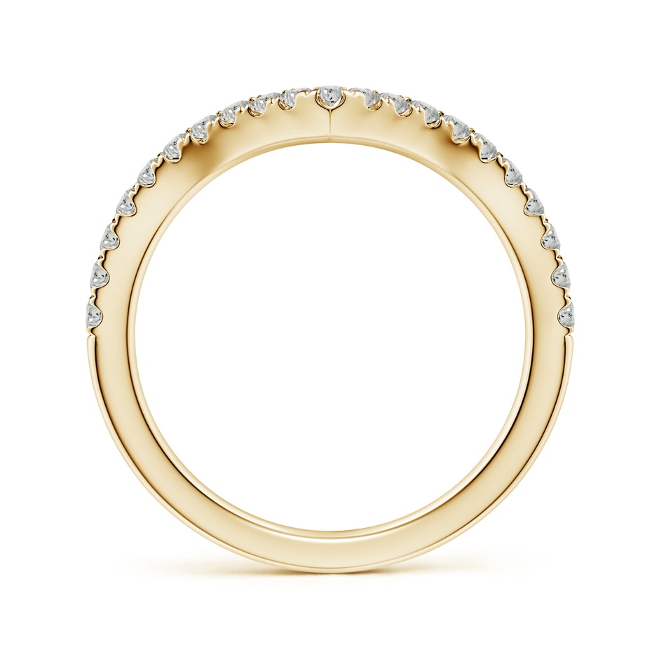 1.5mm KI3 Diamond V-Shaped Contoured Wedding Ring in 18K Yellow Gold side 199