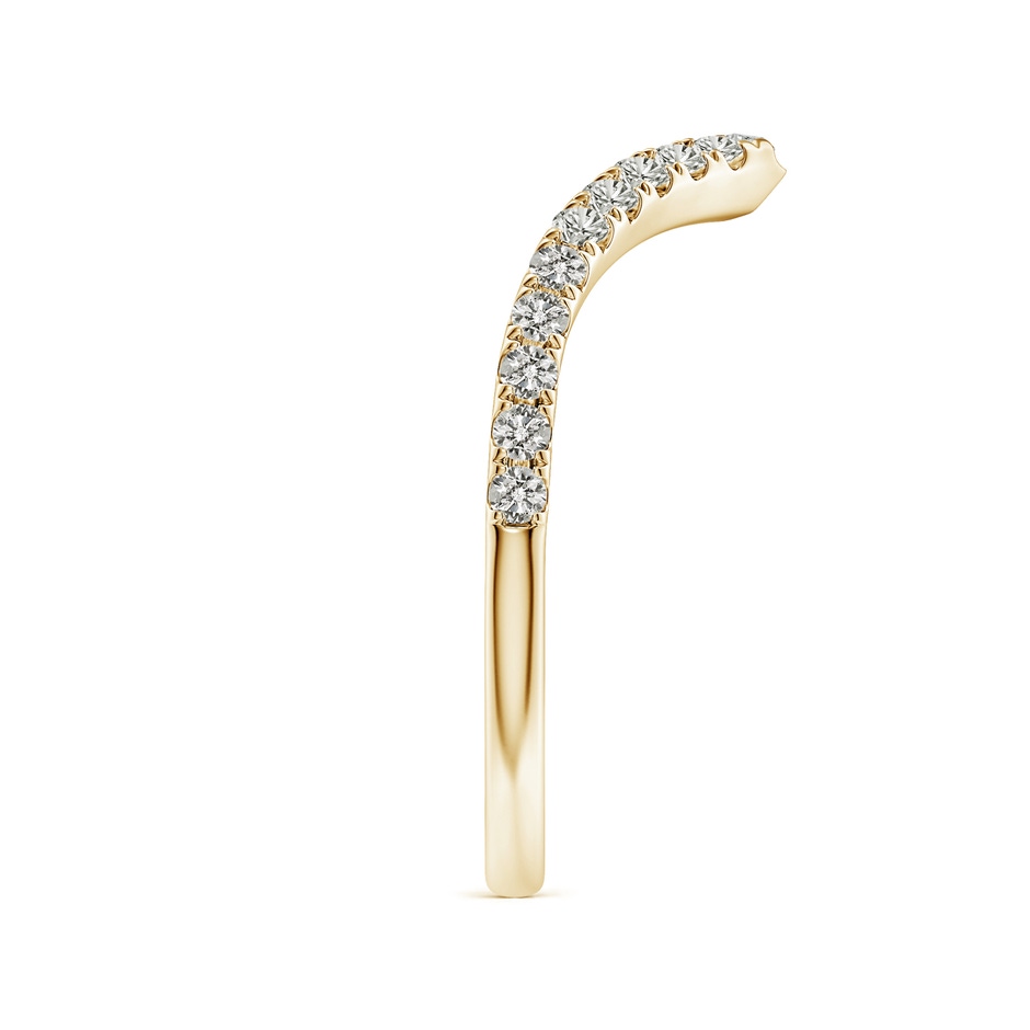 1.5mm KI3 Diamond V-Shaped Contoured Wedding Ring in 18K Yellow Gold side 299
