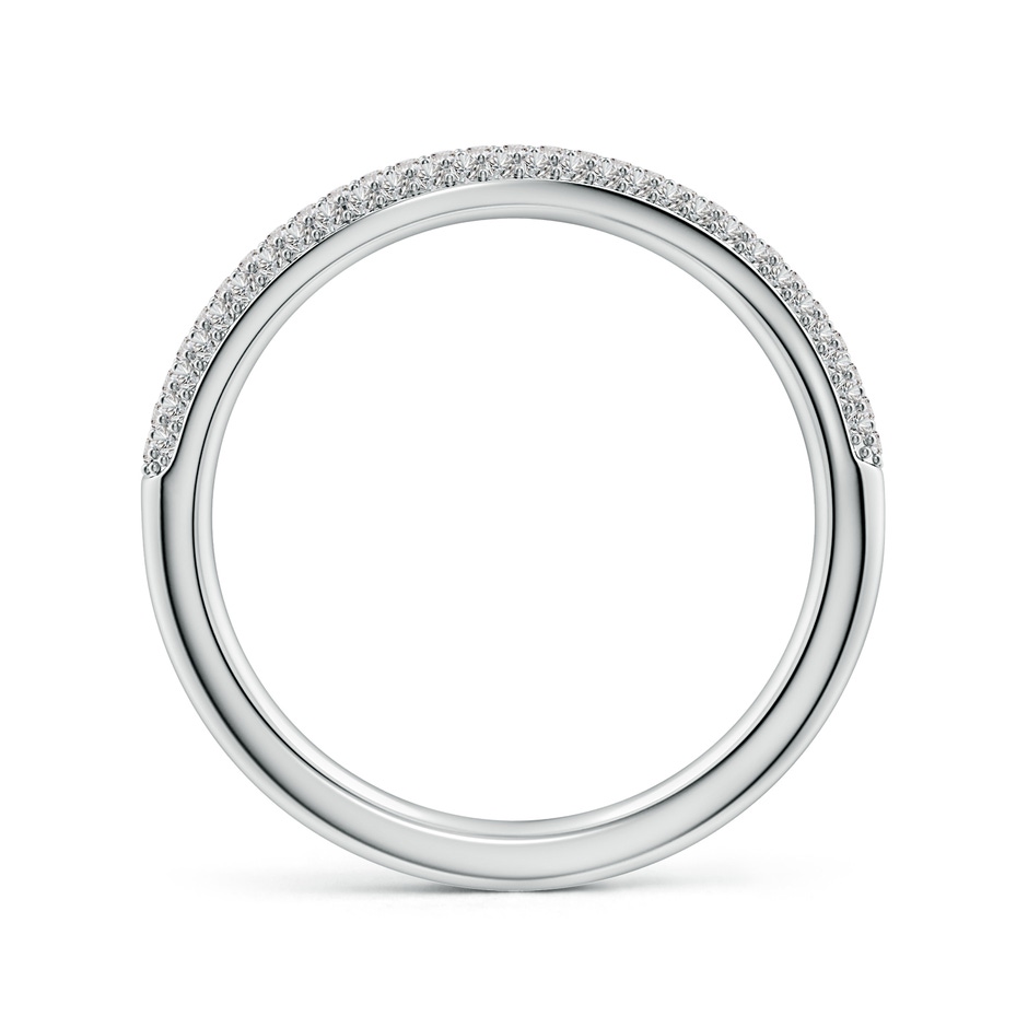 1mm IJI1I2 Diamond Curved Stackable Wedding Ring in 18K White Gold side 199