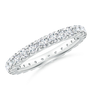 2.8mm GVS2 Shared Prong-Set Diamond Eternity Wedding Band for Her in 65 P950 Platinum